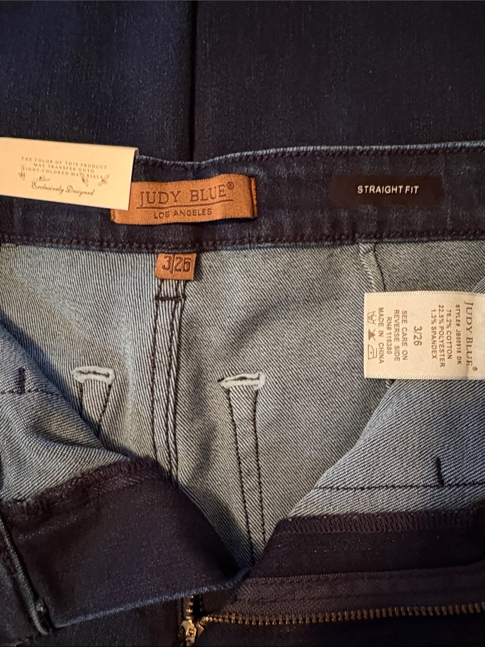 Judy Blue Horizon High Rise Work Wear Utility Straight Leg Jeans Size 3/26 NWT - Picture 9 of 17